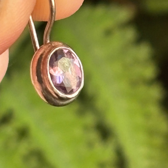 Vintage Amethyst Earrings - Picture 3 of 3